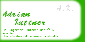 adrian kuttner business card